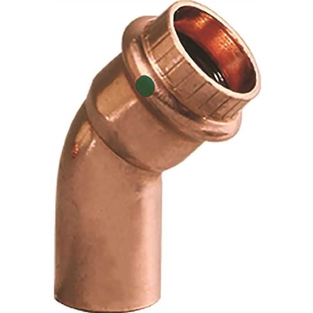 Viega ProPress 3/4 in. Push x 3/4 in. Slip Copper 45-Degree Street Elbow Fitting 77053